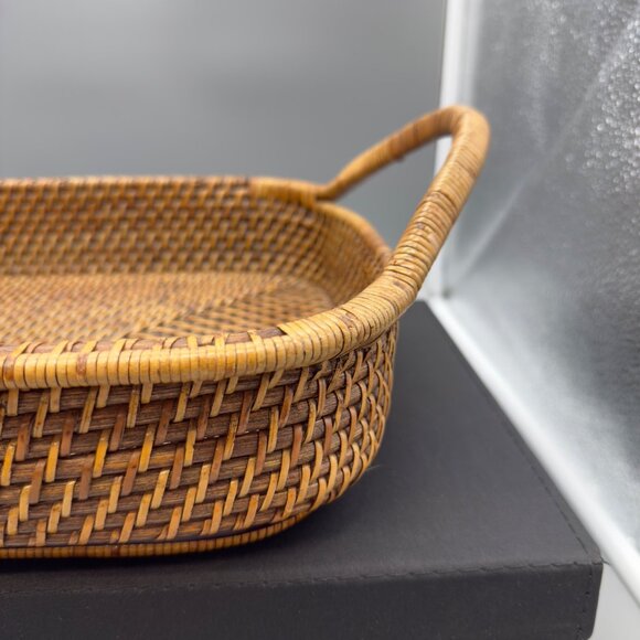 Pampered Chef Woven Selections Woven Serving Basket Casserole Tray 11" x 16" - Picture 4 of 9